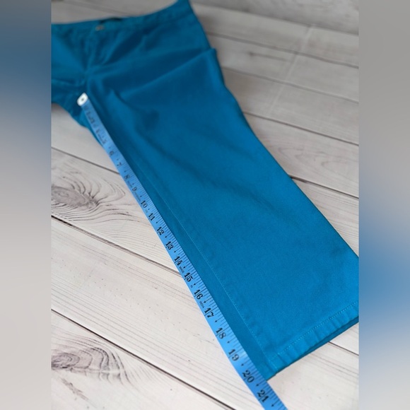 Chaps Blue Ankle Cropped Jeans Straight Leg Size 8 Casual Office School Church - Picture 6 of 6